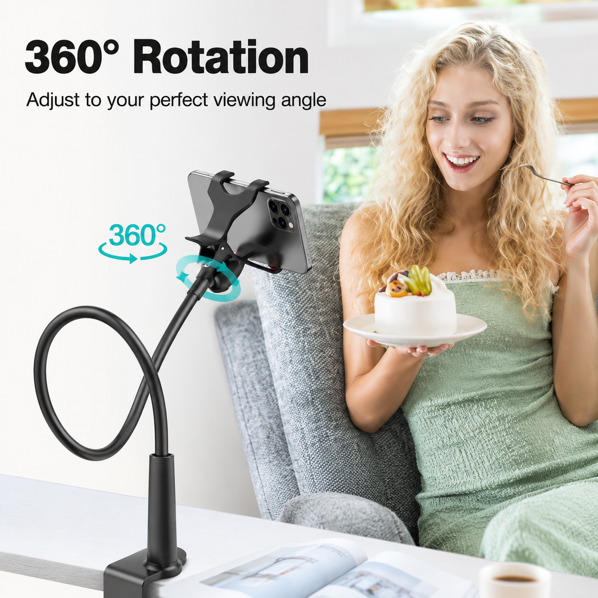 Masvora FlexView 360° Hands-Free Phone Holder