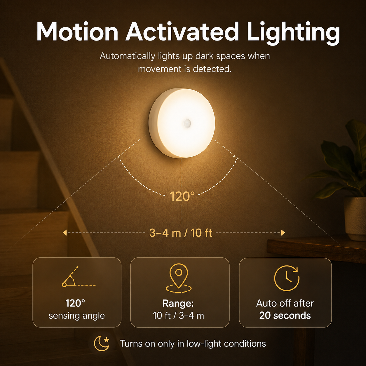 Masvora GlowSense™ Motion Sensor Night Light