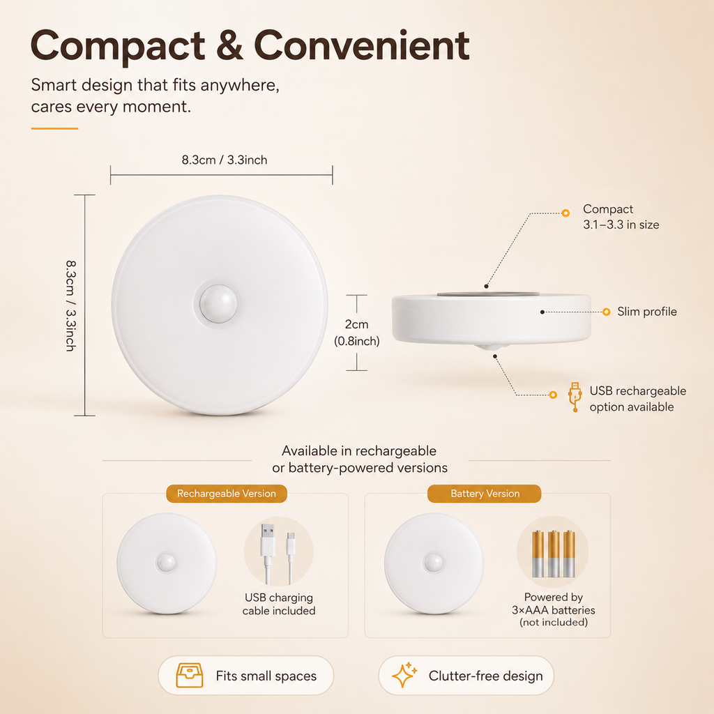 Masvora GlowSense™ Motion Sensor Night Light